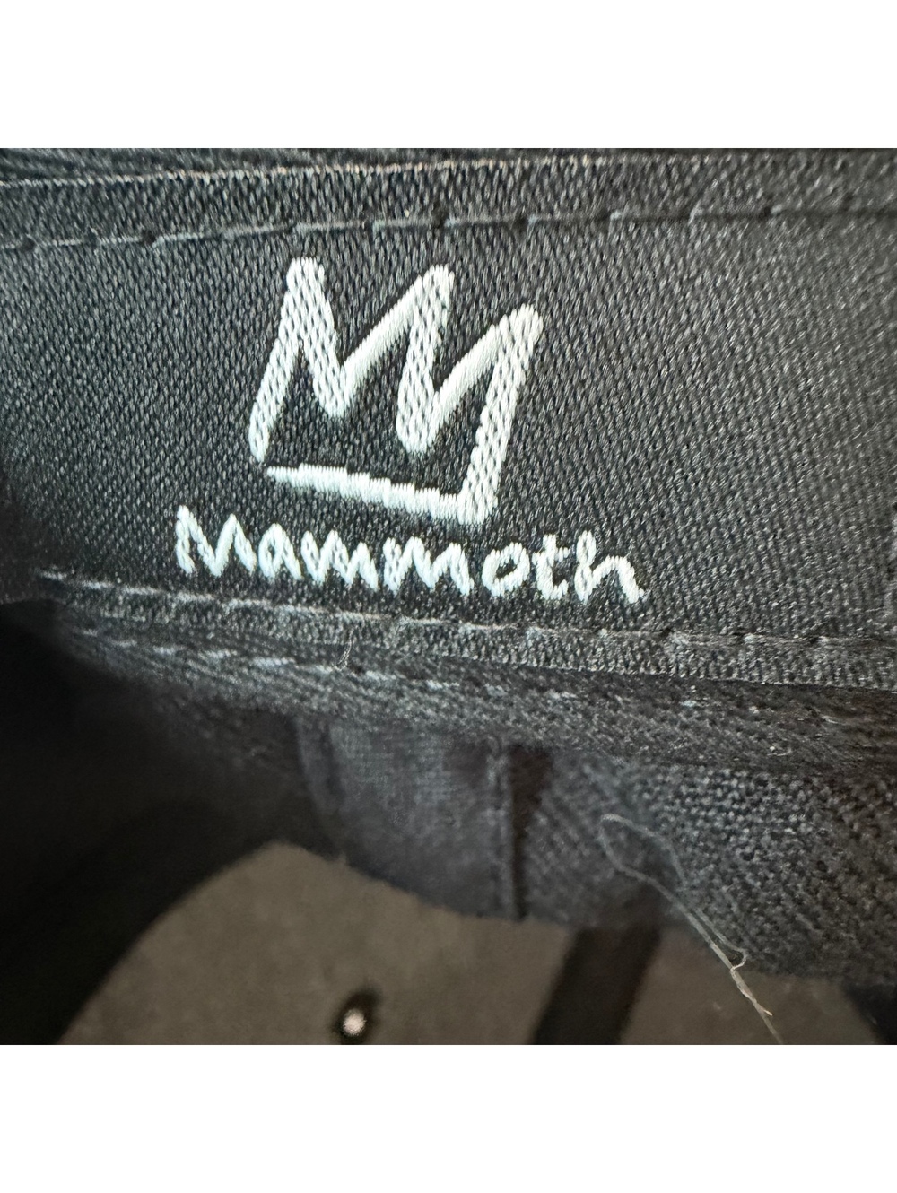 Mammoth Mountain Hat Crown Black White Map Under Brim Snapback Cap Wool Blend - Picture 3 of 9